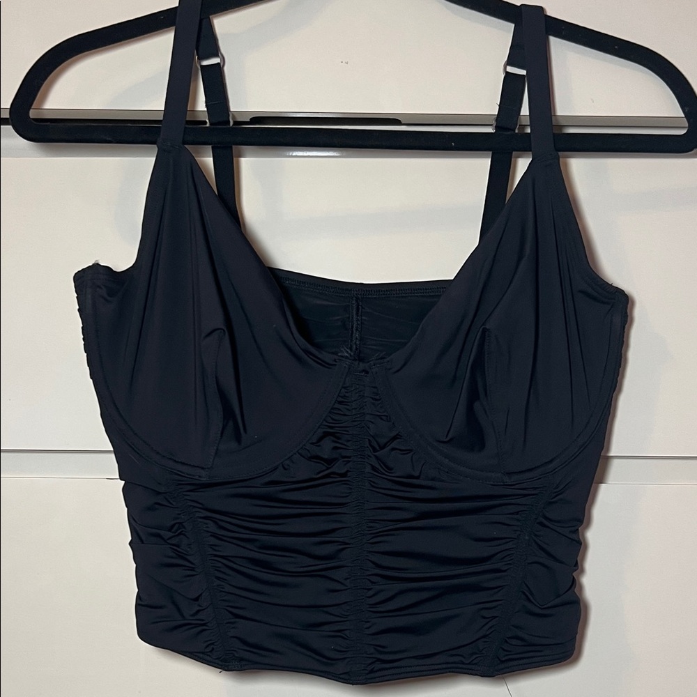 Gilly Hicks Black Ruched Top